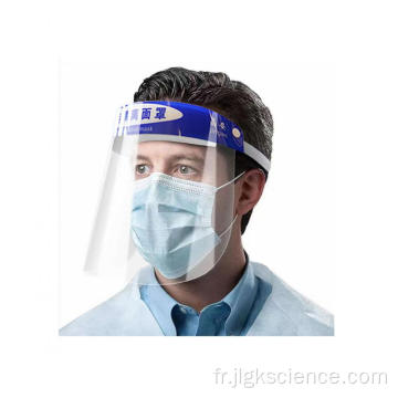 Bouclier facial médical avec drapé